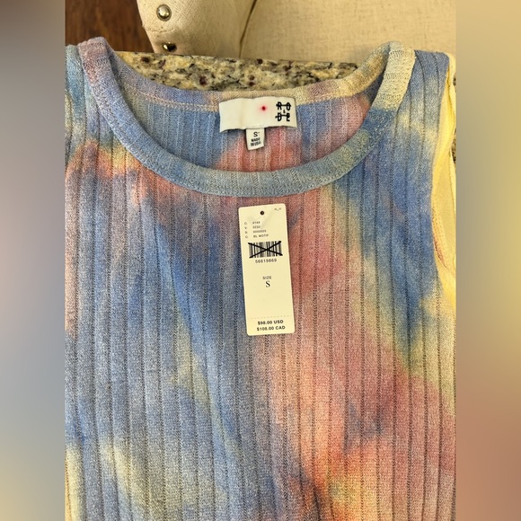 NWT Anthropologie Pastel Rainbow Tie Dye Dress - Picture 2 of 3